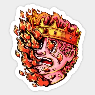 Burning King Sticker